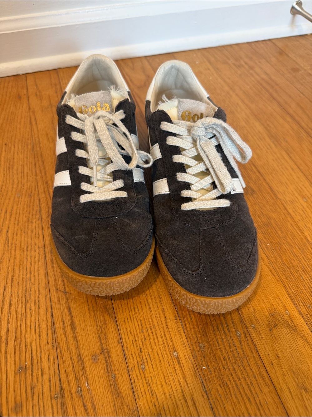 Gola Elan Brown Suede Sneakers